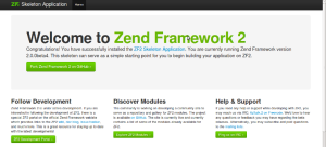 zend framework 2 installation on xampp for windows