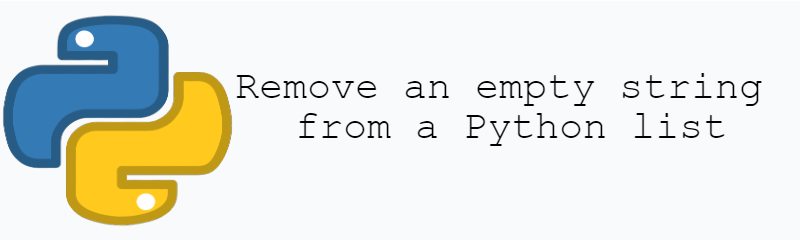remove an empty string from a Python list