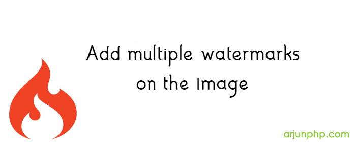 Add multiple watermarks on the image